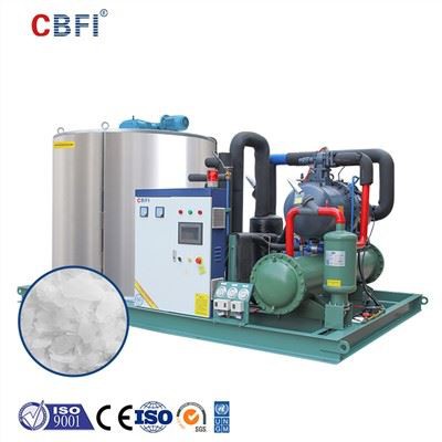 Gwneuthurwr Iâ Dŵr Halen Diwydiant 50 Tunnell gyda Chyflenwr System Pacio Iâ Awtomatig