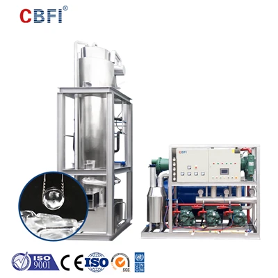 10-Ton Industrial Ice Maker Ar gyfer y Diwydiant Bwyd A Diod